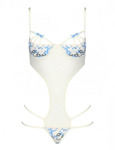 Сексуальное боди Avanua EMMA BODY, Цвет: экрю, Размеры: S/M, изображение 3