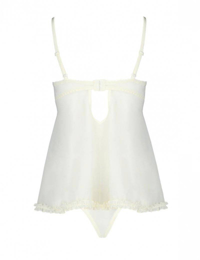 Откровенная сорочка бэби-долл + стринги Avanua EMMA CHEMISE, Цвет: экрю, Размеры: L/XL, изображение 4