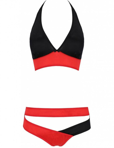 Сексуальный комплект Avanua HARPER SET, Цвет: черно-красный, Размеры: S/M, изображение 3