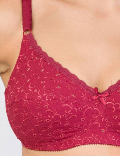 Бюстгальтер мягкий без косточек хлопок Aveline 660240 марс, Цвет: марс, Размеры: 80E, изображение 2