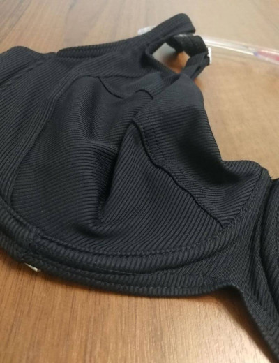 Раздельный купальник с мягкой чашкой Lorin L3093/1 BIG, Цвет: черный, Размеры: 90D, изображение 3