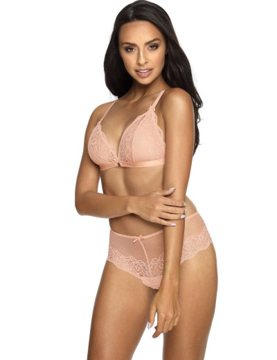 Кружевные трусы слипы MAT MILO F-3210-5 пудровый, Цвет: пудровый, Размеры: M, изображение 3