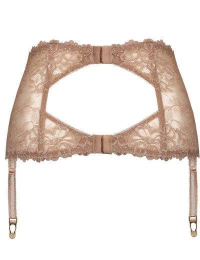 Кружевной пояс для чулок MAT CARMELA P-053-3 бежевый, Цвет: бежевый, Размеры: S, изображение 3