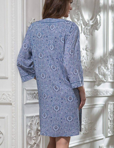 Туника из натуральной вискозы Mia-Amore LIA 6437, Цвет: синий, Размеры: L/XL, изображение 2