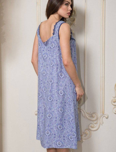 Ночная сорочка из вискозы Mia-Amore LIA 6438, Цвет: синий, Размеры: XL, изображение 2