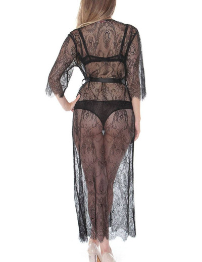 Кружевной пеньюар Mia-Mia MILANA 17669 черный, Цвет: черный, Размеры: XS, изображение 4