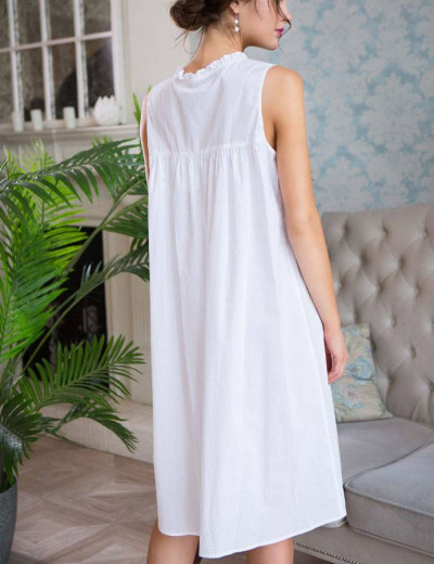 Длинная сорочка из хлопка Mia-Mia HELENE 16191 с золотым, Цвет: белый с золотым, Размеры: 3XL, изображение 2