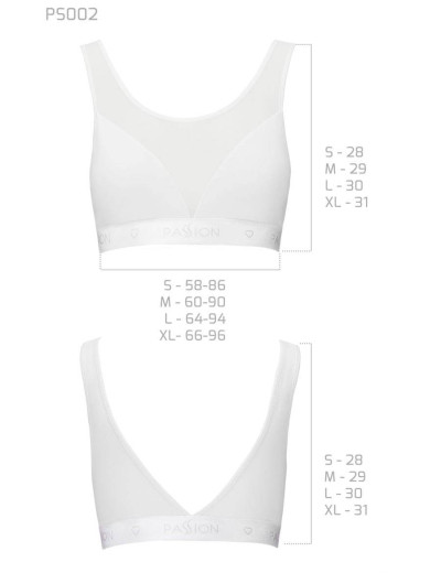 Хлопковый топ с сеточкой Passion PS002 TOP WHITE, Цвет: белый, Размеры: S, изображение 3