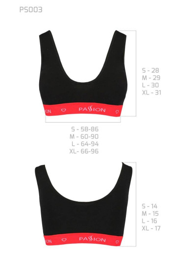 Хлопковый топ Passion PS003 TOP BLACK, Цвет: черный, Размеры: S, изображение 4