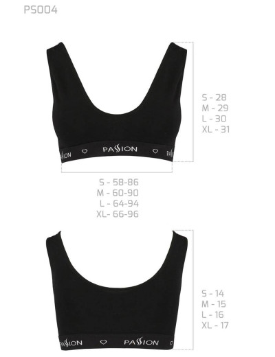 Хлопковый топ Passion PS004 TOP BLACK, Цвет: черный, Размеры: L, изображение 3