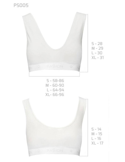 Хлопковый топ Passion PS005 TOP WHITE, Цвет: белый, Размеры: S, изображение 4