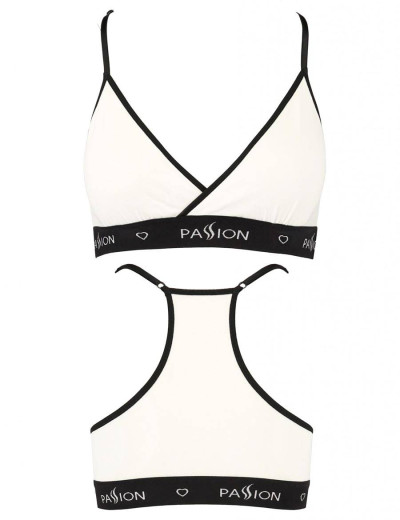 Топ на тонких бретелях Passion PS008 TOP WHITE, Цвет: белый, Размеры: S, изображение 3