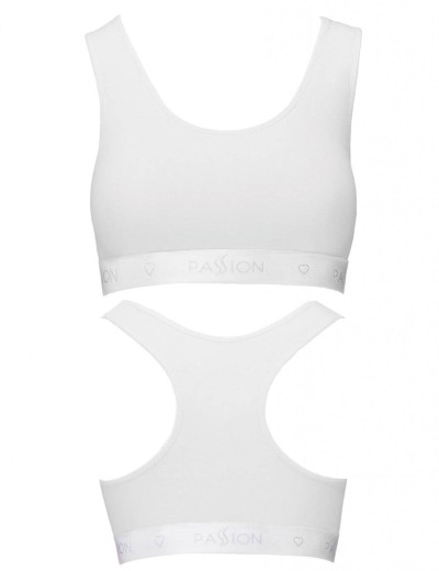 Хлопковый топ на широких лямках Passion PS010 TOP WHITE, Цвет: белый, Размеры: L, изображение 3