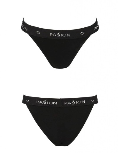 Хлопковые трусики-слипы Passion PS015 PANTIES BLACK, Цвет: черный, Размеры: S, изображение 3