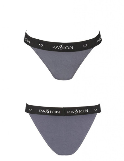 Хлопковые трусики-слипы Passion PS015 PANTIES DARK GREY, Цвет: темно-серый, Размеры: L, изображение 3