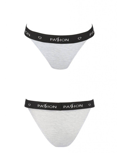 Хлопковые трусики-слипы Passion PS015 PANTIES GREY, Цвет: серый, Размеры: L, изображение 3
