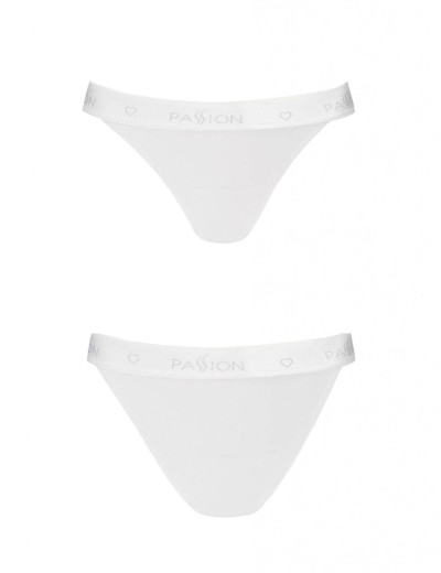 Хлопковые трусики-слипы Passion PS015 PANTIES WHITE, Цвет: белый, Размеры: M, изображение 3