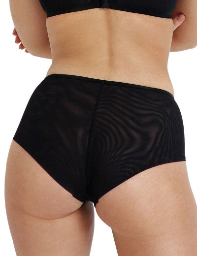 Трусики высокие Subtille VENETIA BLACK maxi, Цвет: черно-бежевый, Размеры: M, изображение 3