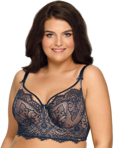 Бюстье с мягкими чашками Ava CRYSTAL 1396/2 M LONG темно-синий, Цвет: темно-синий, Размеры: 70C, изображение 3