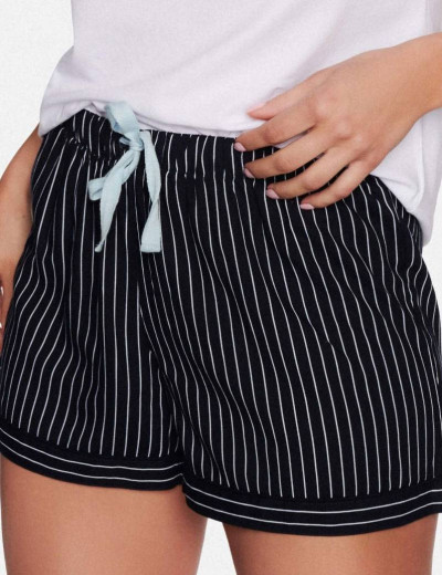 Пижамный комплект Esotiq ELECTRA 38640, Цвет: белый/черный, Размеры: S, изображение 3