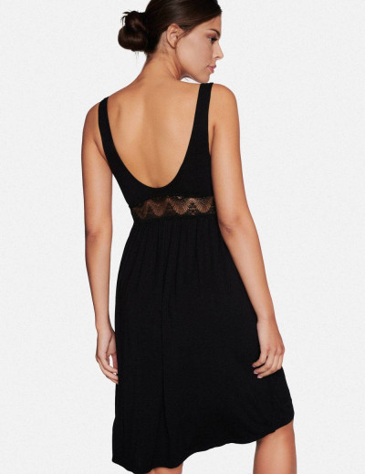 Сорочка из вискозы Esotiq ELINDOR 38664, Цвет: черный, Размеры: S, изображение 2