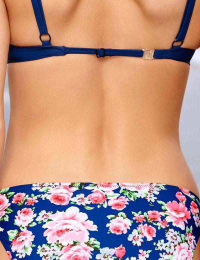 Бюстгальтер купальный с пуш-ап Esotiq POLINESIA 36849 темно-синий, Цвет: темно-синий, Размеры: L, изображение 3