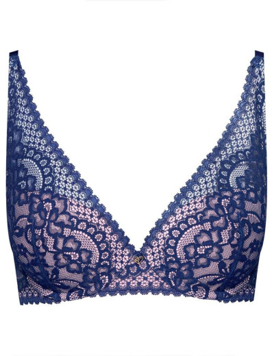 Бюстгальтер бралетт пуш-ап Esotiq RYTHM 38819 сине-розовый, Цвет: синий+розовый, Размеры: 75D, изображение 3