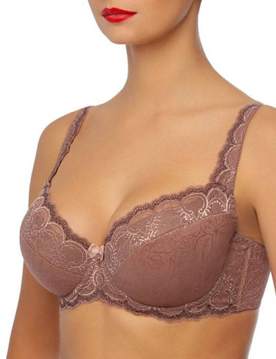 Бюстгальтер балконет DIAMOND 1020 кофейно-розовый, Цвет: кофейно-розовый, Размеры: 80C, изображение 2