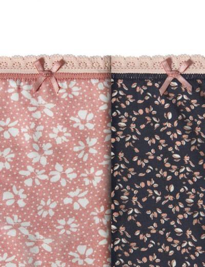 Хлопковые трусы мини в наборе (2шт) Janira COQUETTES cotton mini 1032223, Цвет: pink folie, Размеры: S, изображение 2