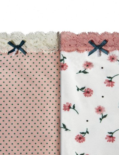 Трусы слипы в наборе (2шт) Janira COQUETTES vigor lace brislip 1032229, Цвет: kamelies (розовый), Размеры: XL, изображение 2