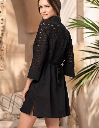 Рубашка хлопковая Mia-Amore ROCHELLE 1617 черный, Цвет: черный, Размеры: M, изображение 2