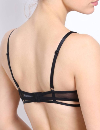 Бюстгальтер бралетт Orhideja 174-385 черно-серебристый пион, Цвет: черно-серебристый пион, Размеры: 70E, изображение 2