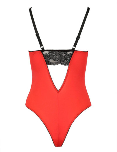 Сексуальное боди Passion POLINA BODY, Цвет: красный, Размеры: S/M, изображение 3