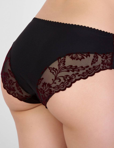 Трусы слипы с флок напылением Simona M 035 бархат бордо, Цвет: бархат бордо, Размеры: M, изображение 2