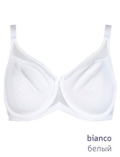 Бюстгальтер мягкий Sollievo S3 bianco, Цвет: bianco (белый), Размеры: 75D, изображение 3