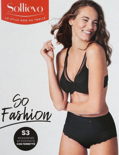 Бюстгальтер мягкий Sollievo S3 nero, Цвет: nero (черный), Размеры: 80C, изображение 2