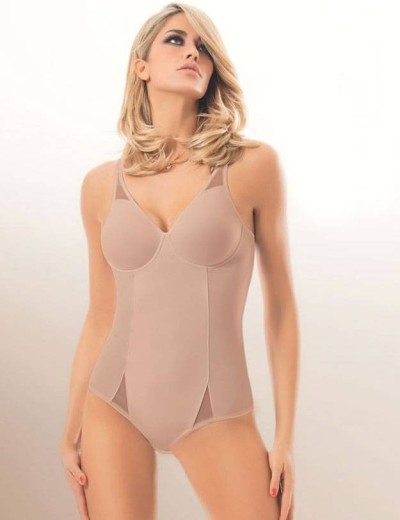 Моделирующее боди с мягкой чашкой Sollievo SARA skin, Цвет: skin (телесный), Размеры: 85C, изображение 5