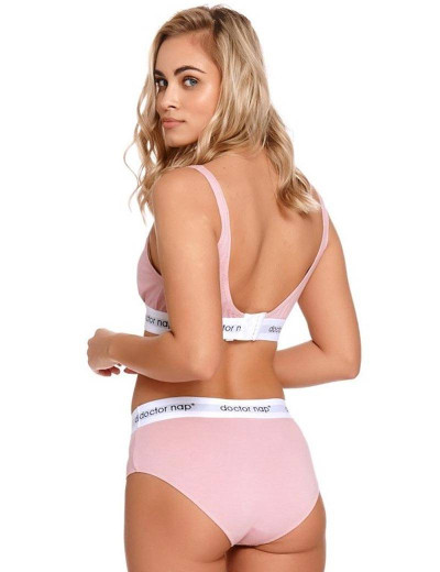 Хлопковый мягкий бюстгальтер без косточек Doctor Nap BRA.4160 PAPAYA, Цвет: розовый, Размеры: S, изображение 2