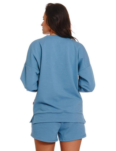 Хлопковый свитшот Doctor Nap DRS.4216 OCEAN, Цвет: голубой, Размеры: S, изображение 3