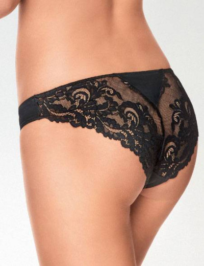 Трусы бразилиана низкие Infiore PIZZO 5102 nero, Цвет: nero (черный), Размеры: XL, изображение 2