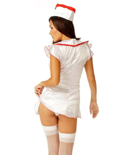 Сексуальный ролевой костюм медсестры Le Frivole 02203 DOCTOR, Цвет: белый, Размеры: M/L, изображение 2