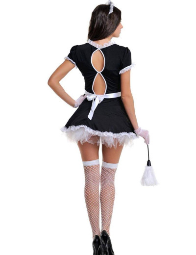 Ролевой костюм горничной Le Frivole 02544 MAID, Цвет: черный, Размеры: S/M, изображение 2
