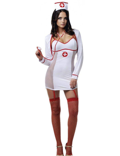 Ролевой костюм медсестры Le Frivole 02796 DOCTOR, Цвет: белый, Размеры: M/L, изображение 3