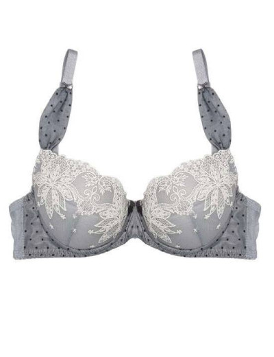 Бюстгальтер балконет пуш-ап MAT KAREN M-3237-11, Цвет: серый, Размеры: 65C, изображение 4
