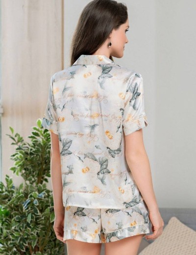 Атласная пижама с шортами Mia-Amore SOPHI 8848, Цвет: пудра, Размеры: XS, изображение 2 Атласная пижама с шортами Mia-Amore SOPHI 8848, Цвет: пудра, Размеры: XS, изображение 2