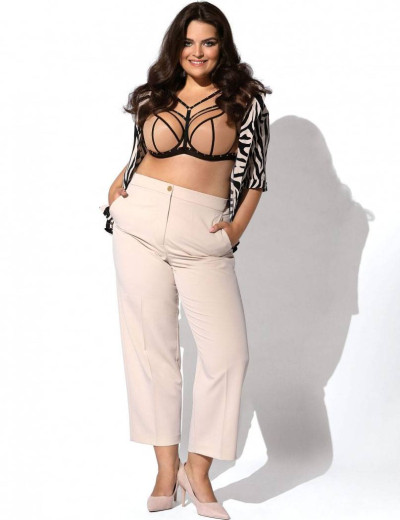 Бюстгальтер мягкий со стрэпами Novika GILLIAN N03 M с черным, Цвет: бежевый с черным, Размеры: 90D, изображение 6