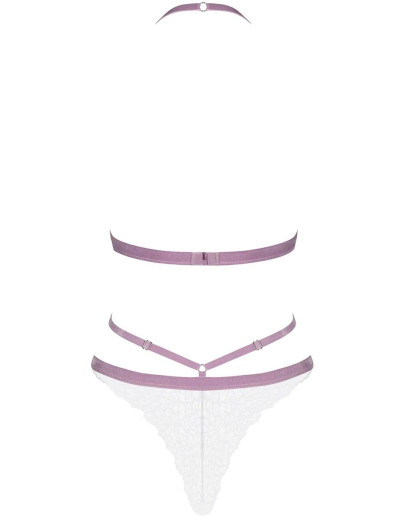 Соблазнительное боди Obsessive LILYANNE TEDDY, Цвет: белый, Размеры: L/XL, изображение 4