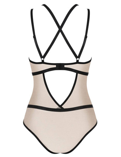 Соблазнительное боди Obsessive NUDELIA TEDDY телесный, Цвет: телесный, Размеры: L/XL, изображение 4