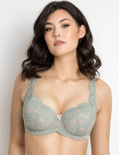 Бюстгальтер балконет тюльпан Subtille BELLA full cup оливковый, Цвет: оливковый, Размеры: 65H, изображение 3