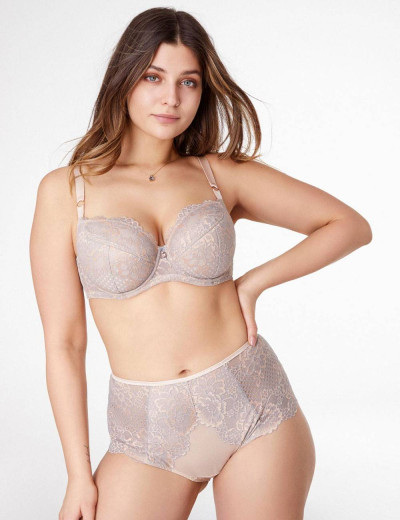 Бюстгальтер полумягкий Alles SAVONA PU, Цвет: серый, Размеры: 70F, изображение 3